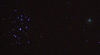 DSCF3144  Comet Machholz and the Pleiades 1/6/05